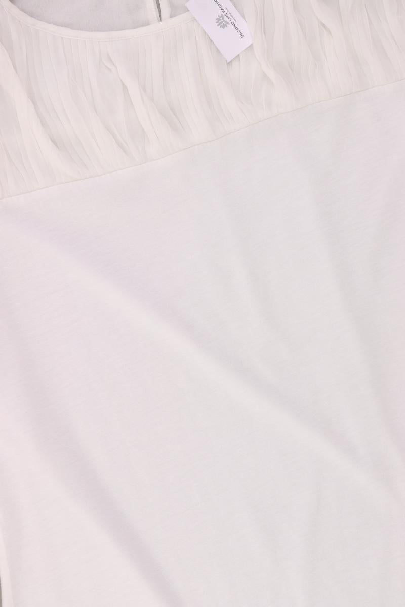 Selection by s.Oliver T-Shirt Gr. 42 Kurzarm weiß aus Lyocell