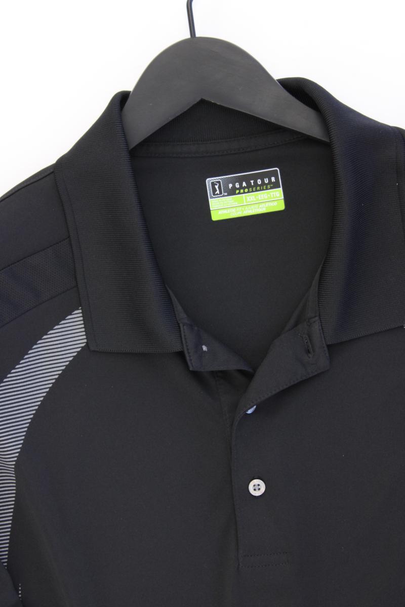 PGA Tour Golfshirt für Herren Gr. XXL Kurzarm schwarz