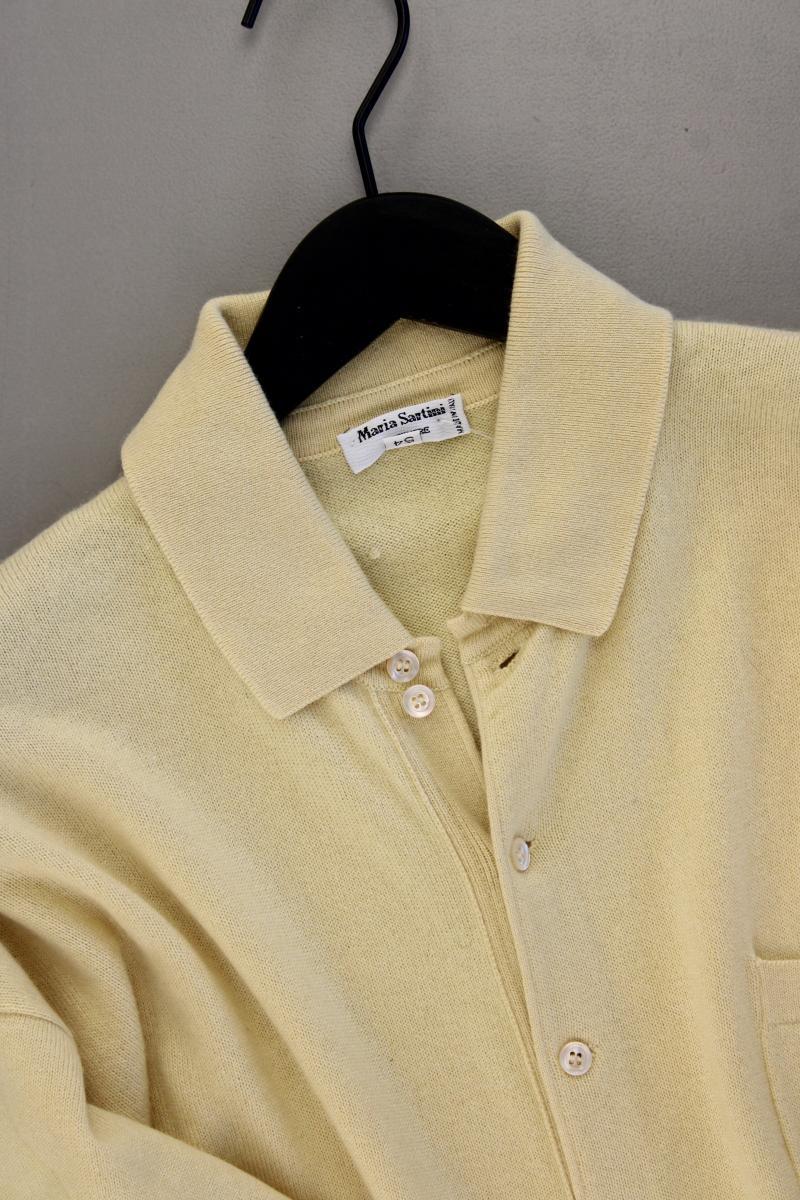 Maria Sartini Cardigan aus Kaschmir und Seide für Herren Gr. 54 neuwertig gelb