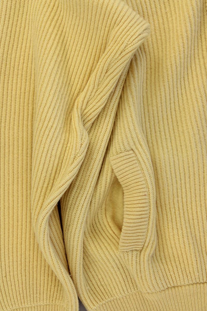 Strickjacke für Herren Gr. 52 Langarm gelb aus Kaschmir