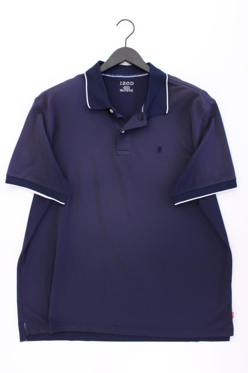 Izod Golfshirt für Herren Gr. XL Kurzarm blau aus Polyester