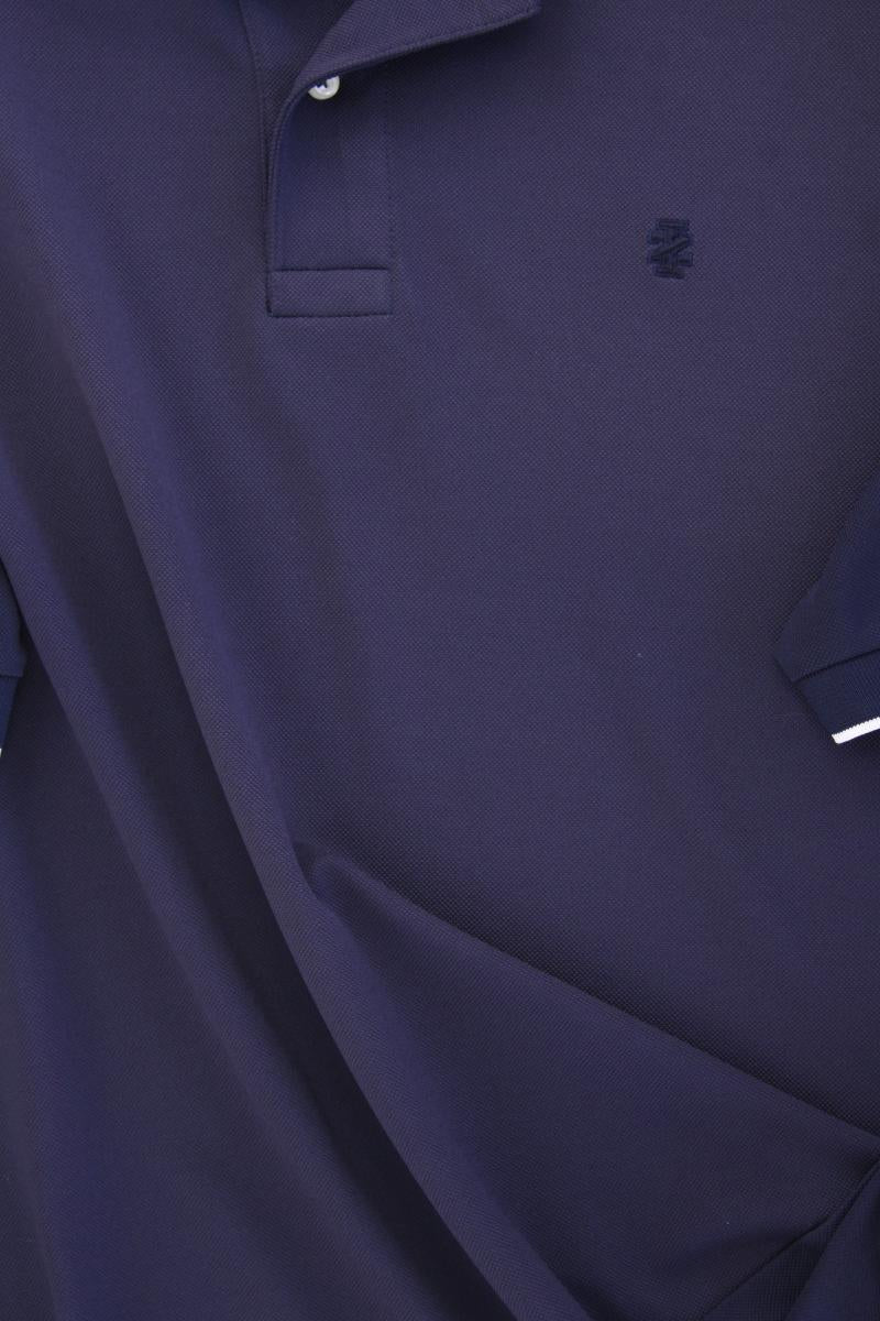 Izod Golfshirt für Herren Gr. XL Kurzarm blau aus Polyester