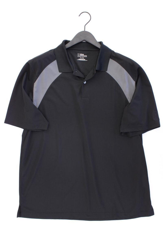 PGA Tour Golfshirt für Herren Gr. XL Kurzarm schwarz aus Polyester