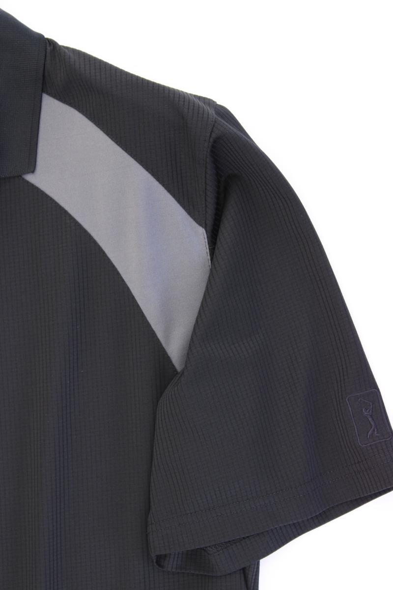 PGA Tour Golfshirt für Herren Gr. XL Kurzarm schwarz aus Polyester