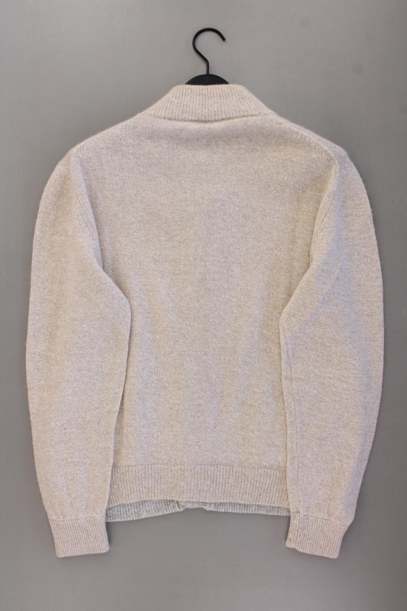 Sartini Cardigan mit Kaschmir für Herren Gr. 50 Langarm Vintage creme
