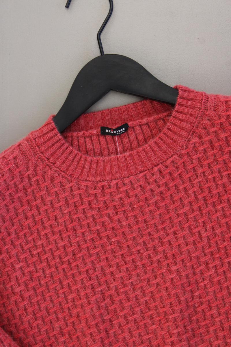 Kiton Cashmerepullover für Herren Gr. 54 neuwertig rot aus Kaschmir