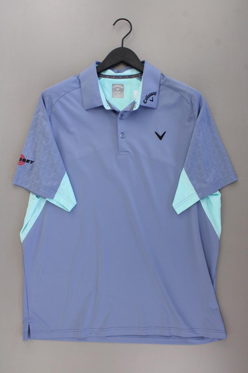 Callaway Golf Poloshirt für Herren Gr. XL Kurzarm blau