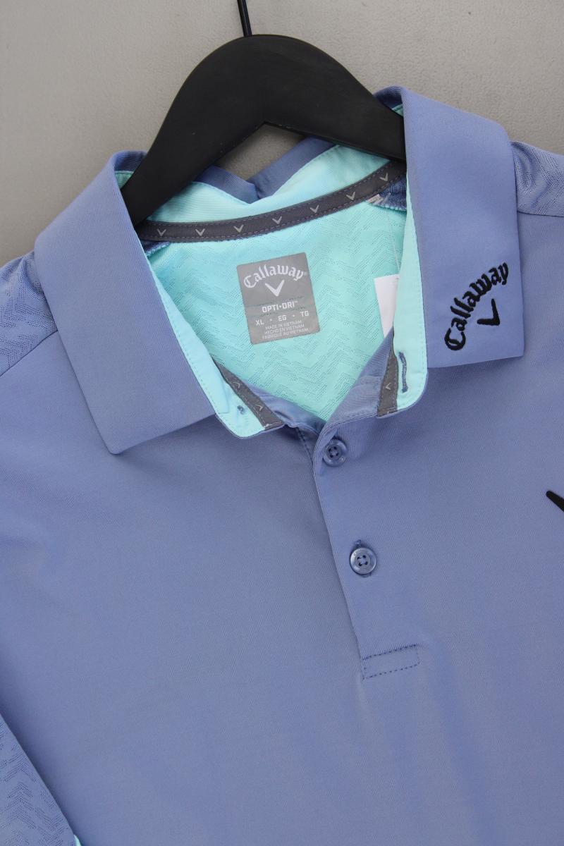 Callaway Golf Poloshirt für Herren Gr. XL Kurzarm blau