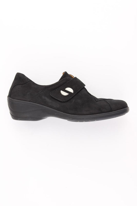 Turm-Schuhe Halbschuhe Gr. 38 schwarz aus Leder
