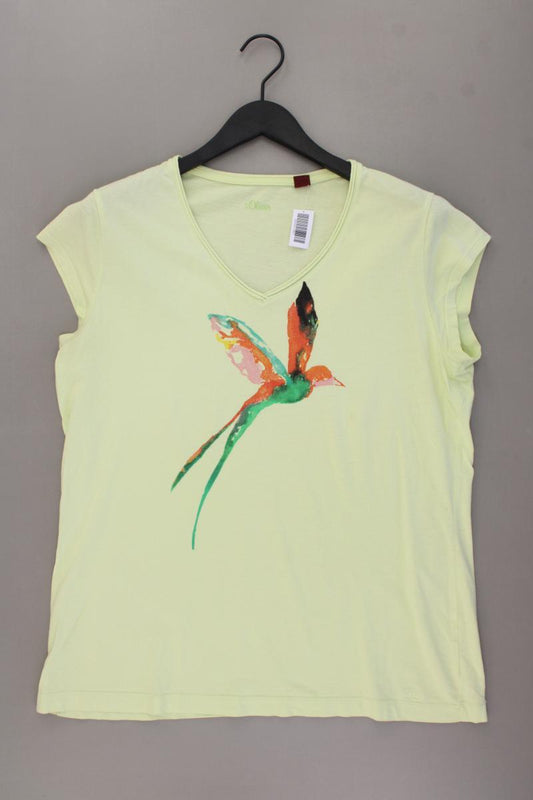 s.Oliver Printshirt Gr. 44 Kurzarm grün