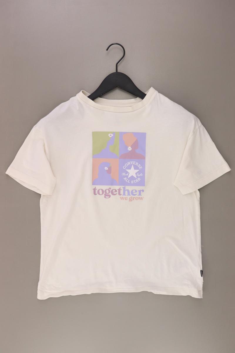 Converse T-Shirt Gr. XS Kurzarm weiß aus Baumwolle