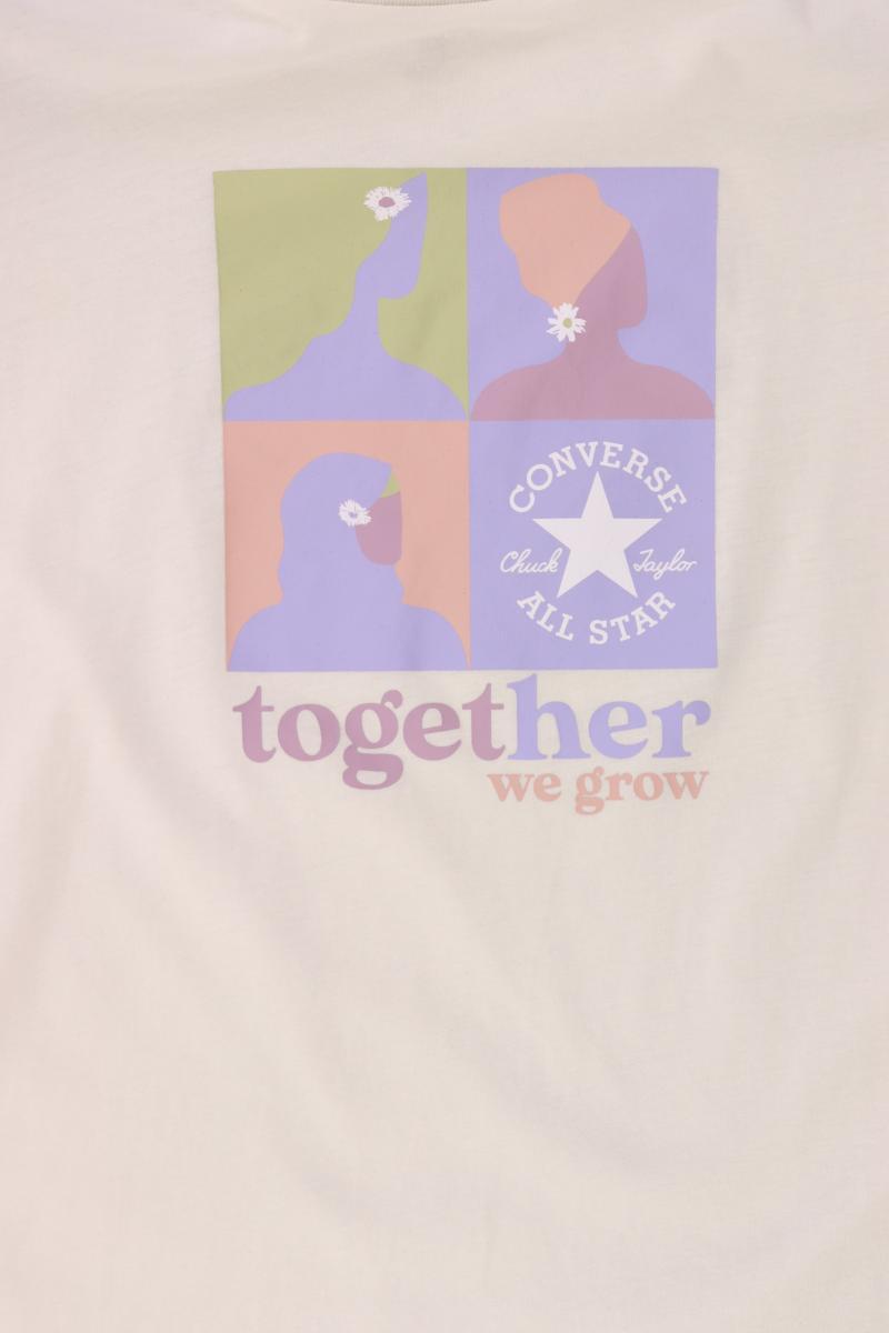 Converse T-Shirt Gr. XS Kurzarm weiß aus Baumwolle
