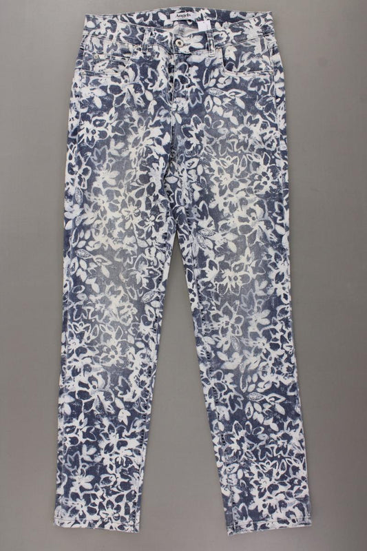 Angels Hose Gr. 38 mit Blumenmuster blau
