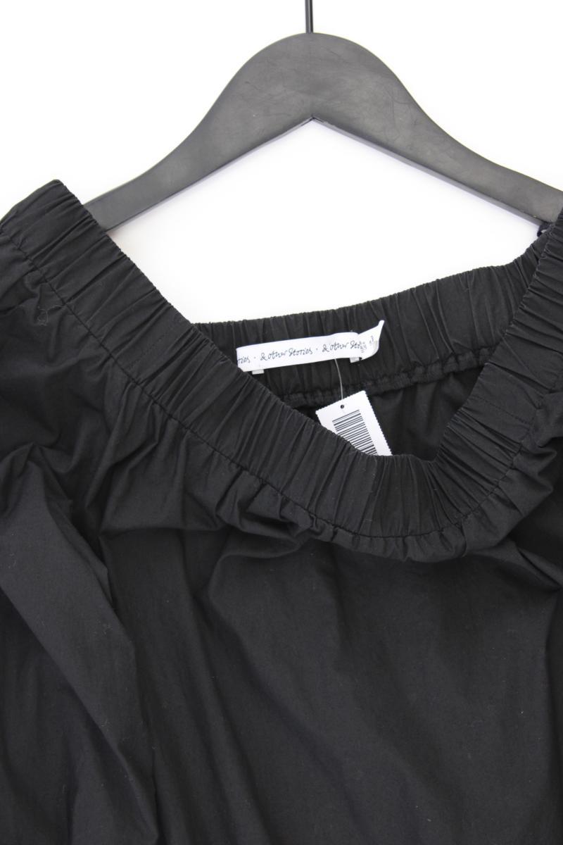 & other stories Midikleid Gr. 36 3/4 Ärmel mit Carmen-Ausschnitt schwarz