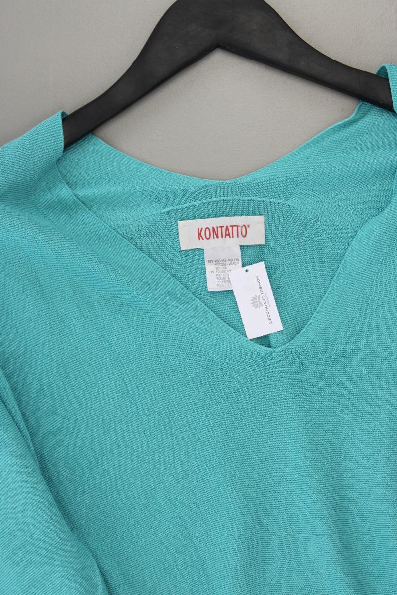 KONTATTO Feinstrickpullover Gr. S türkis aus Viskose