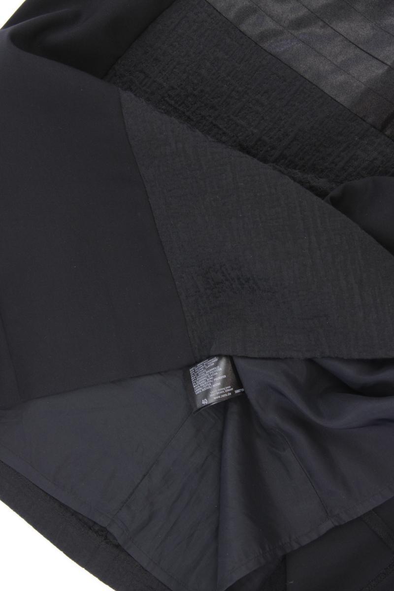 Zero Midirock Gr. 40 schwarz aus Baumwolle