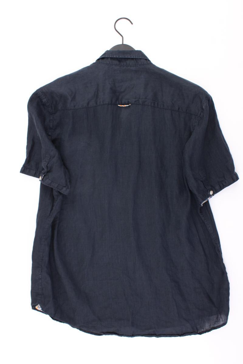 Engbers Leinenhemd für Herren Gr. XL Kurzarm blau