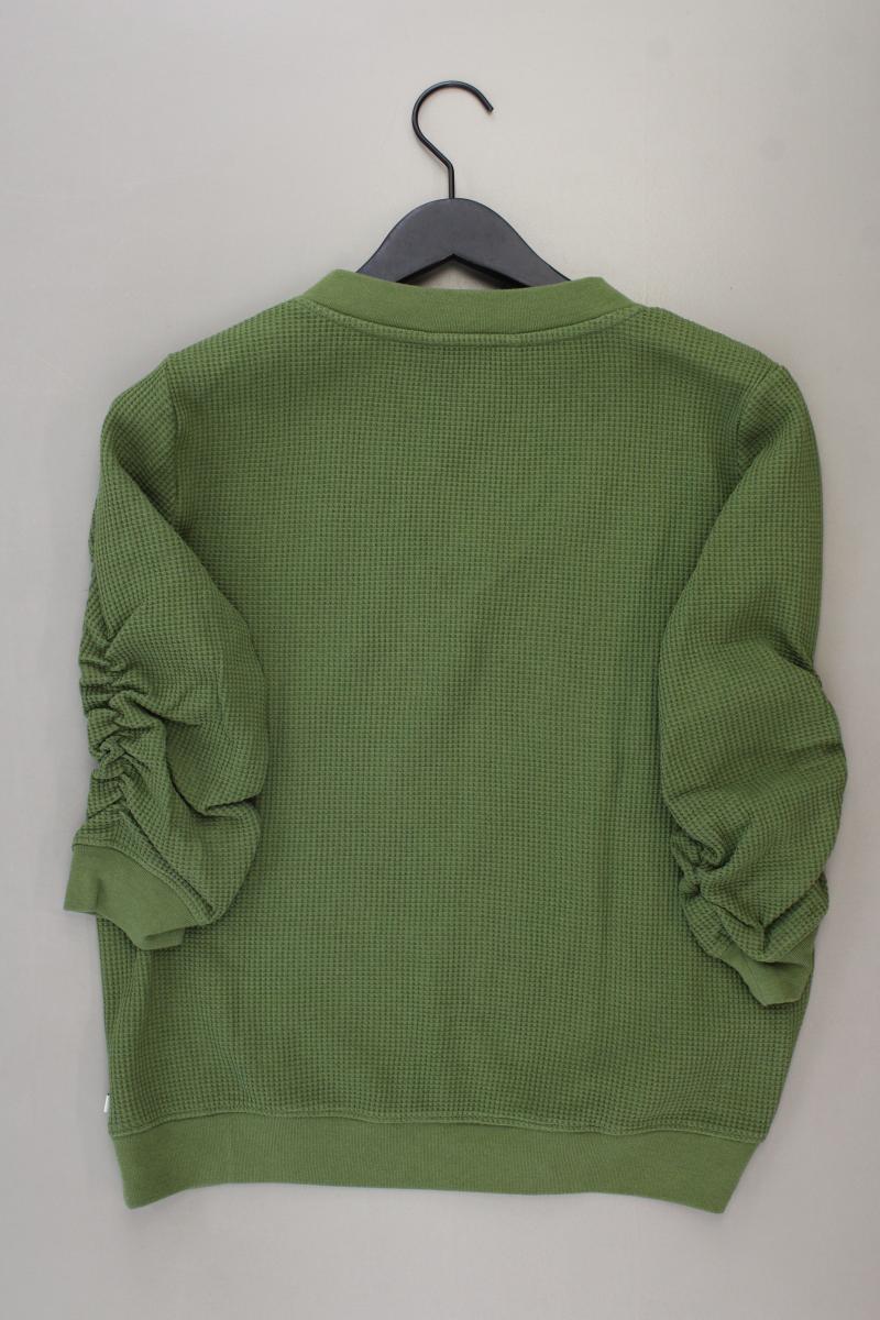 Tom Tailor (Denim) Pullover mit Waffelmuster Gr. M grün aus Baumwolle