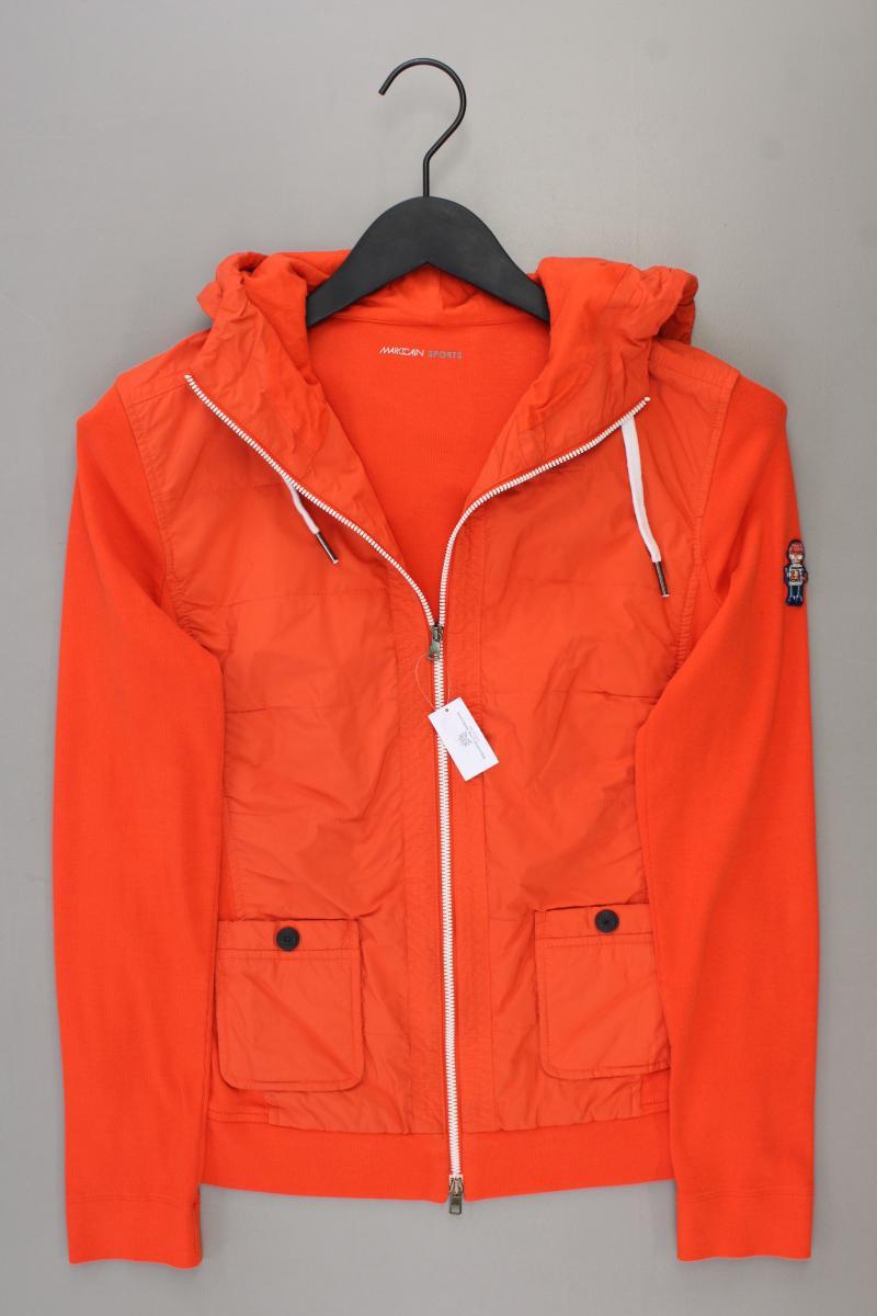 Marc Cain Sports Sweatjacke Gr. 38 neuwertig Langarm orange aus Baumwolle