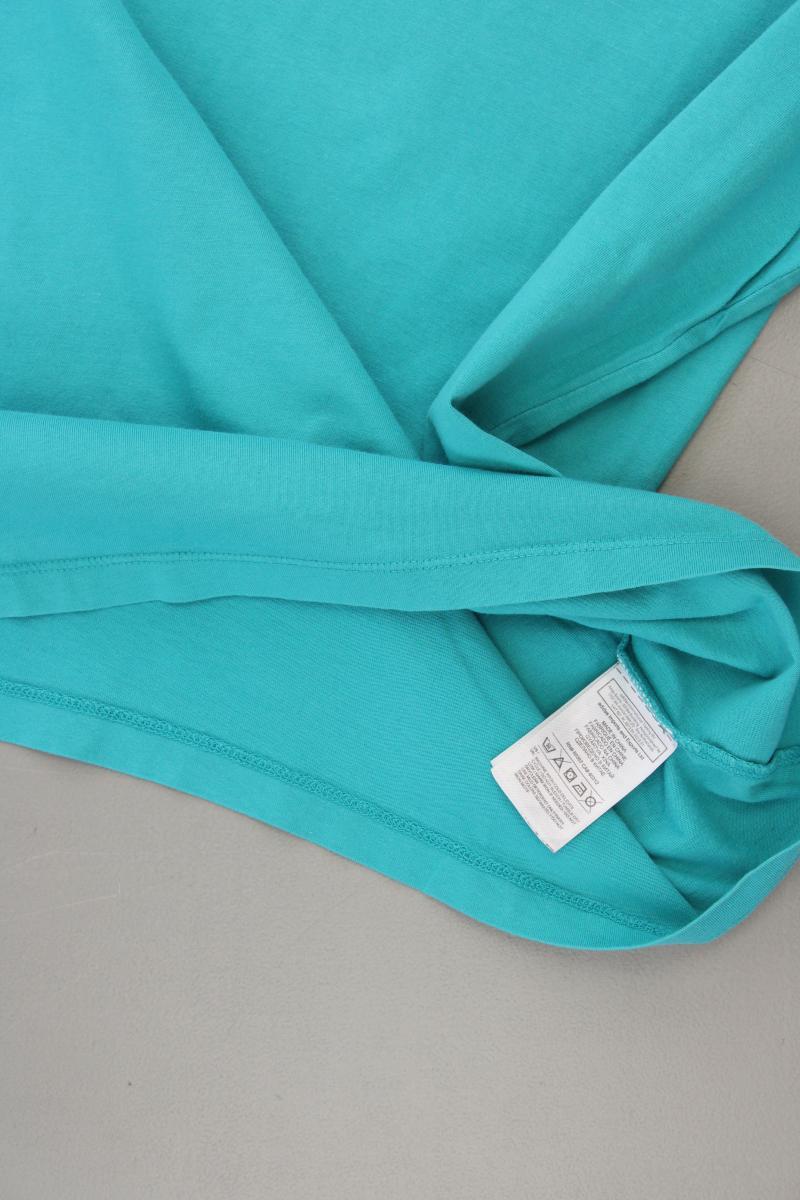 Adidas T-Shirt Gr. L Kurzarm türkis aus Baumwolle