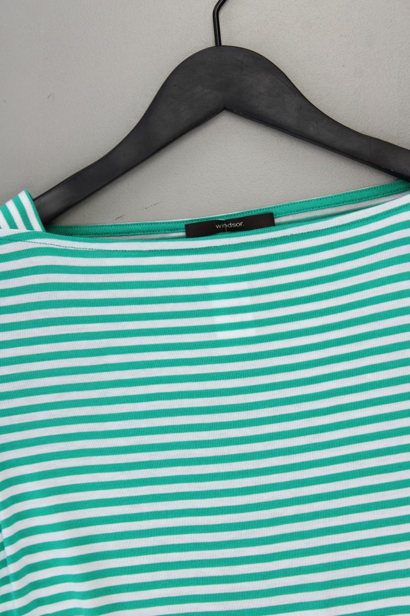 Windsor Ringelshirt Gr. 36 gestreift neuwertig Kurzarm grün aus Lyocell