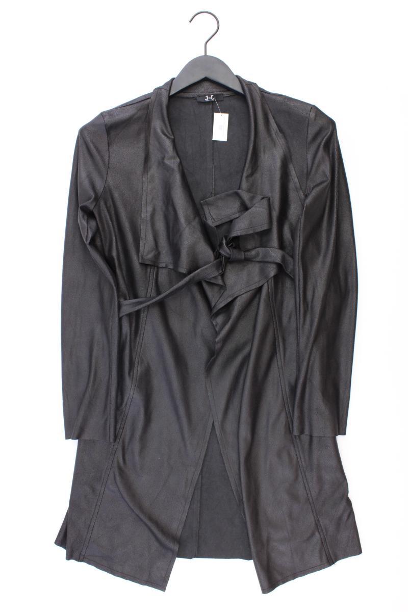 JnJ Couture Mantel Gr. S mit Gürtel schwarz aus Polyester