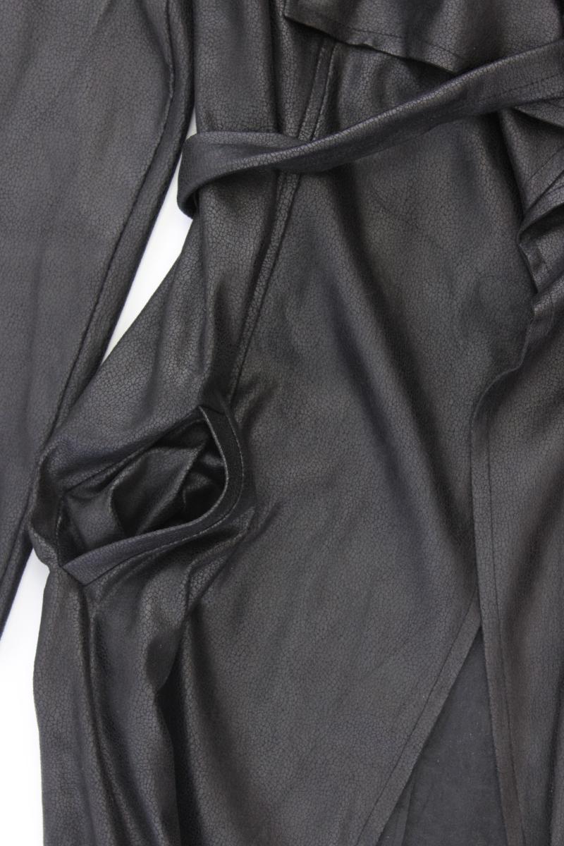 JnJ Couture Mantel Gr. S mit Gürtel schwarz aus Polyester