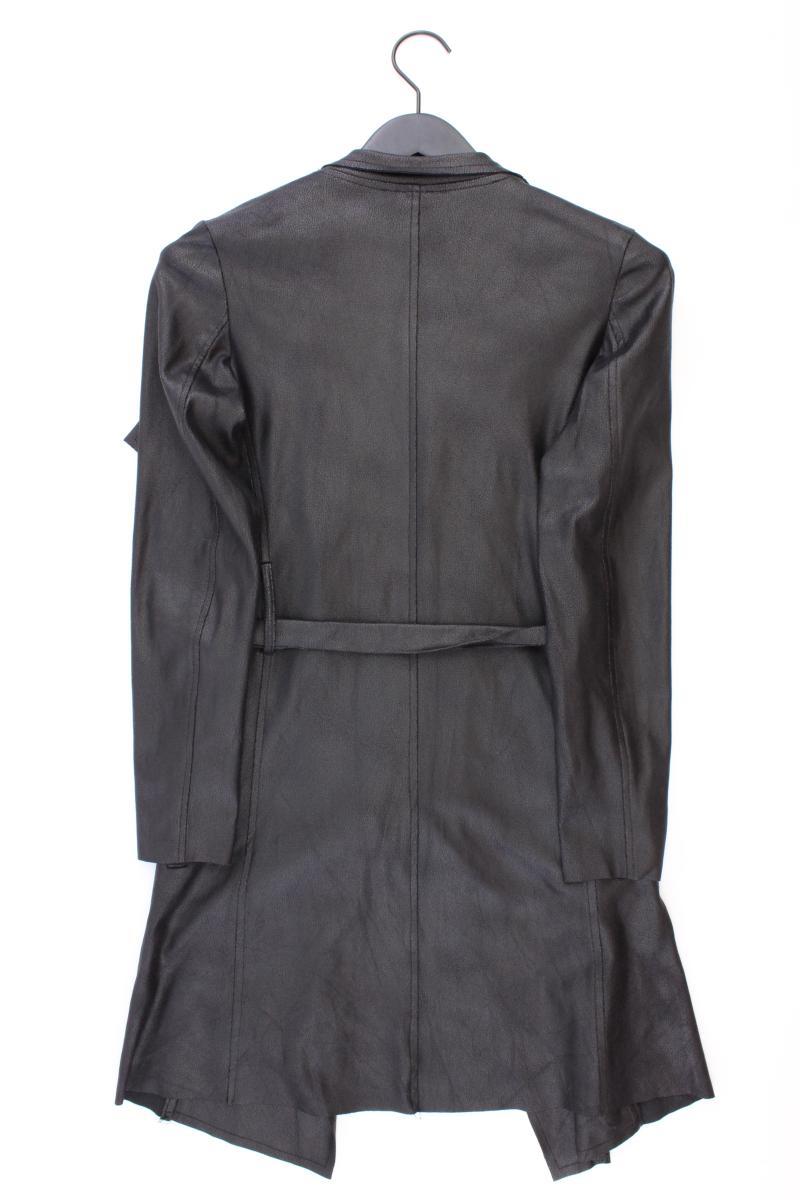 JnJ Couture Mantel Gr. S mit Gürtel schwarz aus Polyester