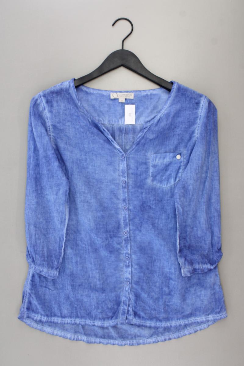 comma, Classic Bluse Gr. 38 3/4 Ärmel blau