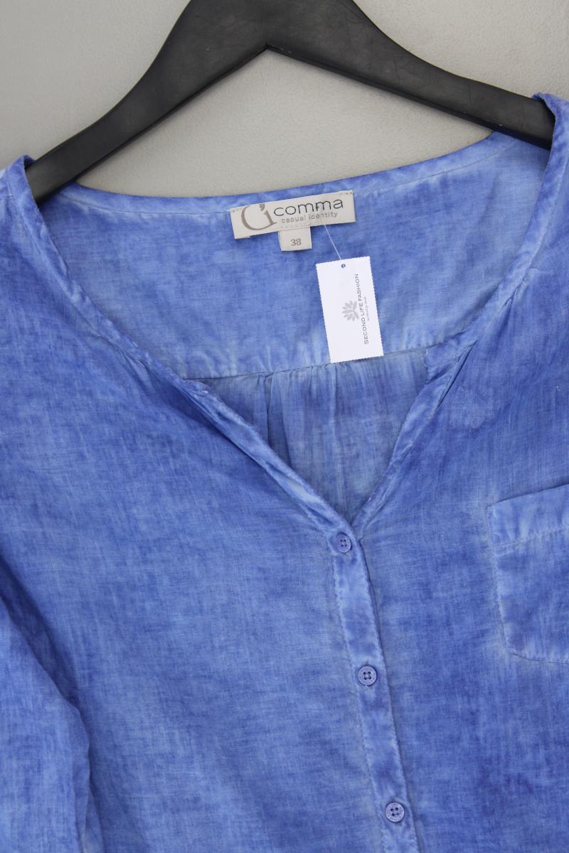 comma, Classic Bluse Gr. 38 3/4 Ärmel blau