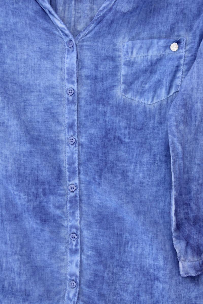 comma, Classic Bluse Gr. 38 3/4 Ärmel blau