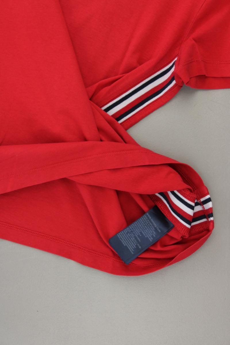 Tommy Hilfiger T-Shirt Gr. M Kurzarm rot aus Baumwolle