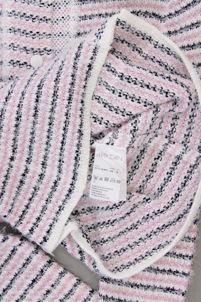 Marc Cain Strickjacke Gr. 38 neuwertig Langarm rosa aus Baumwolle