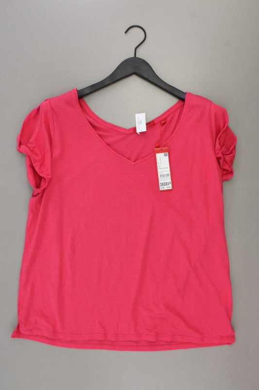 s.Oliver Shirt mit V-Ausschnitt Gr. 44 neu mit Etikett Kurzarm pink
