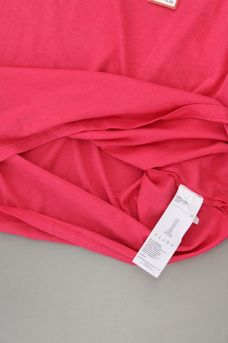s.Oliver Shirt mit V-Ausschnitt Gr. 44 neu mit Etikett Kurzarm pink
