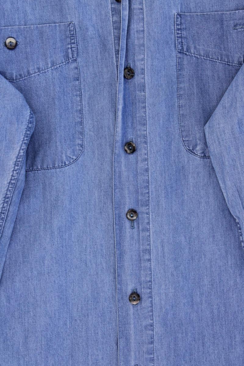 McNeal Jeanshemd für Herren Gr. XL Langarm Vintage blau aus Baumwolle