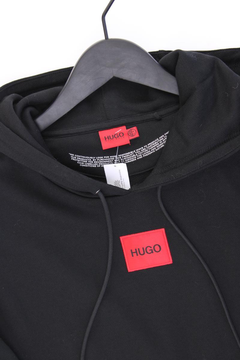 Hugo Boss Hoodie für Herren Gr. L neuwertig schwarz aus Baumwolle