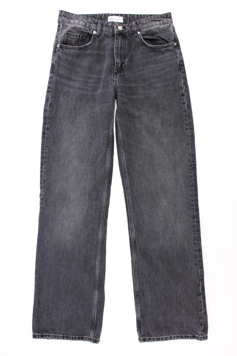 Zara Regular Jeans Gr. 38 grau aus Baumwolle