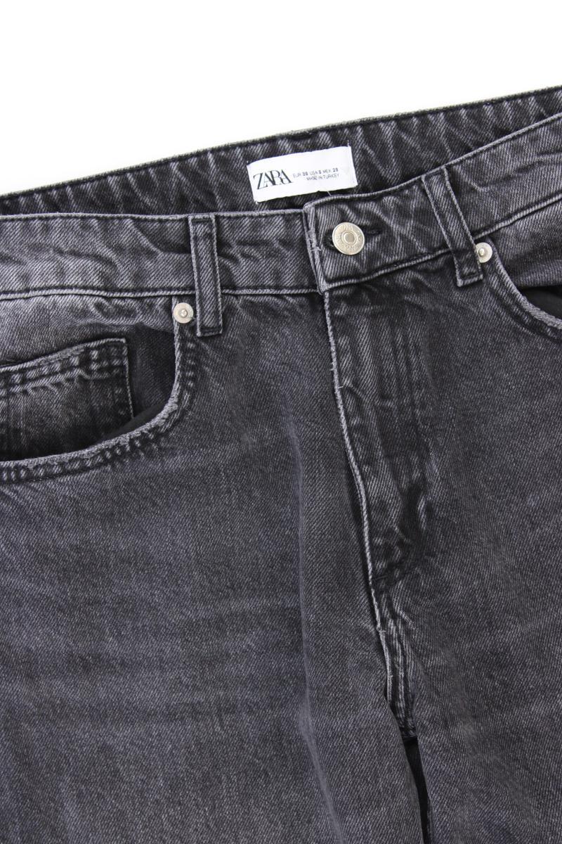 Zara Regular Jeans Gr. 38 grau aus Baumwolle