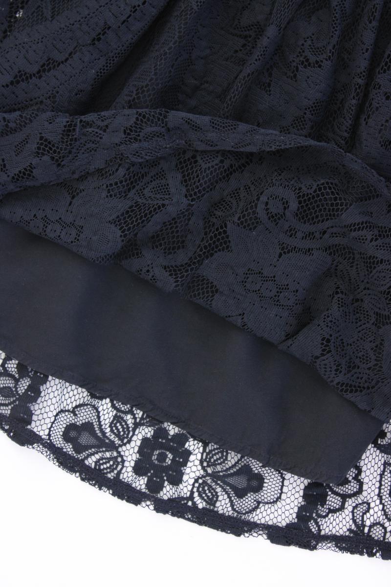 Hollister Spitzenkleid Gr. S Kurzarm blau aus Polyester