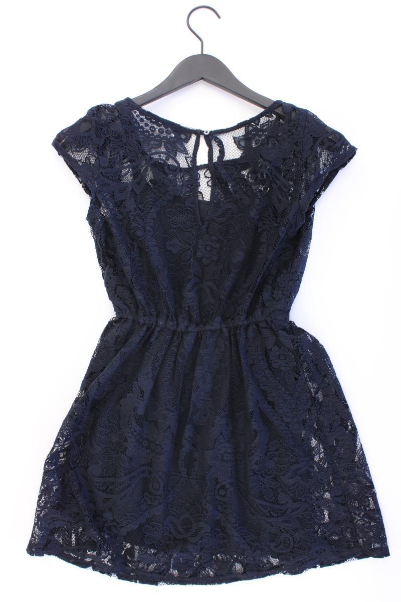Hollister Spitzenkleid Gr. S Kurzarm blau aus Polyester