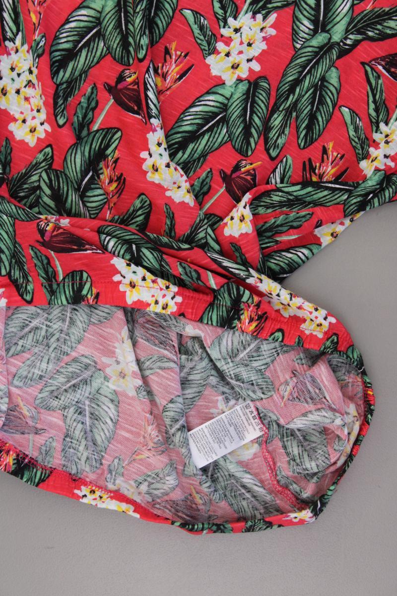 Manguun Printshirt Gr. L mit Blumenmuster Kurzarm mehrfarbig aus Viskose