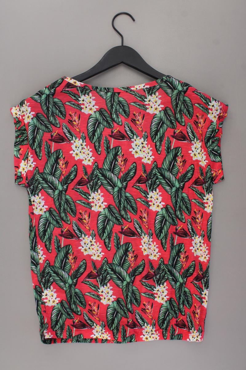 Manguun Printshirt Gr. L mit Blumenmuster Kurzarm mehrfarbig aus Viskose