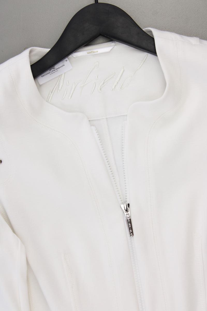 Airfield Classic Cardigan Gr. 38 Langarm creme aus Viskose