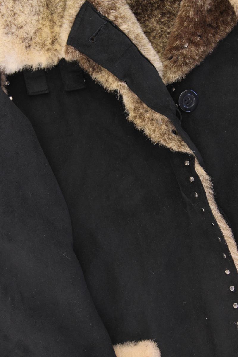 Dennis Basso Vintage Mantel Gr. L schwarz aus Polyester