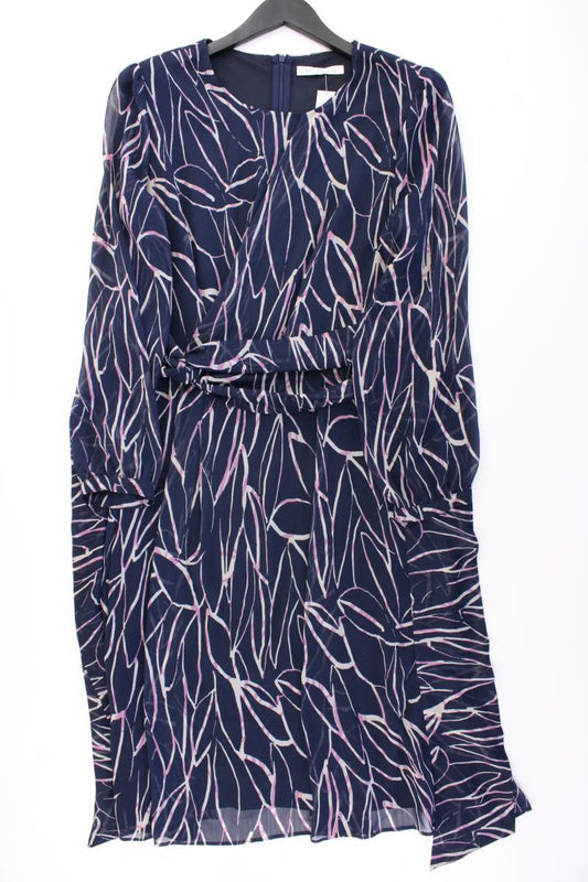 Betty & Co. Chiffonkleid Gr. 44 Langarm blau aus Polyester