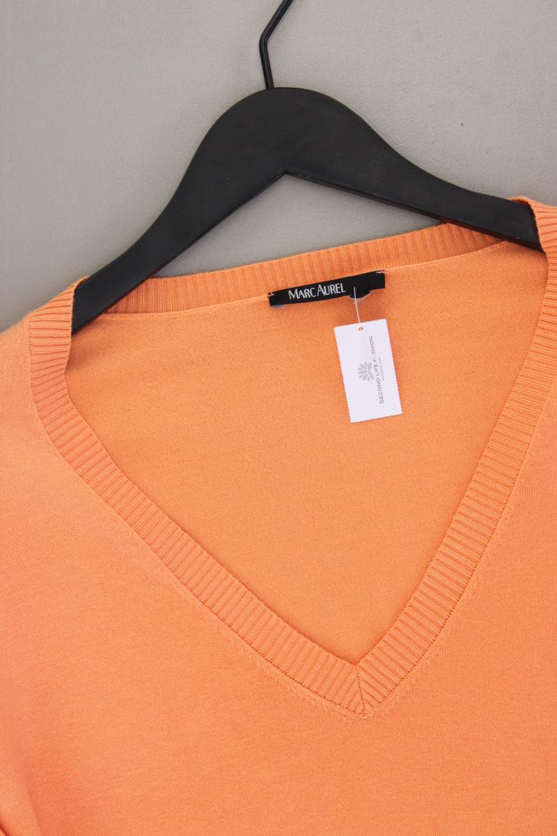 Marc Aurel Feinstrickpullover Gr. 42 orange aus Viskose