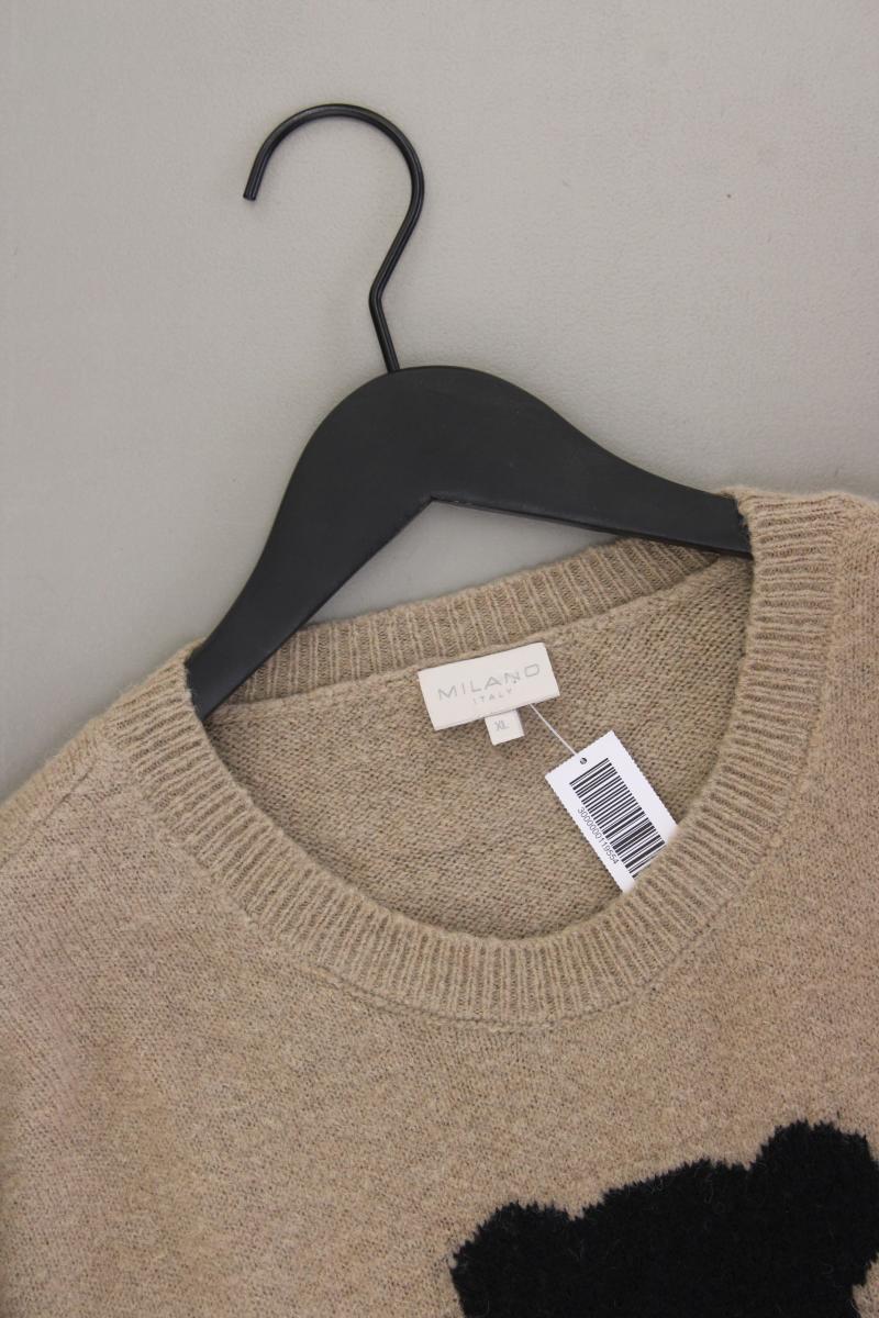 Milano Italy Langarmpullover Gr. XL braun