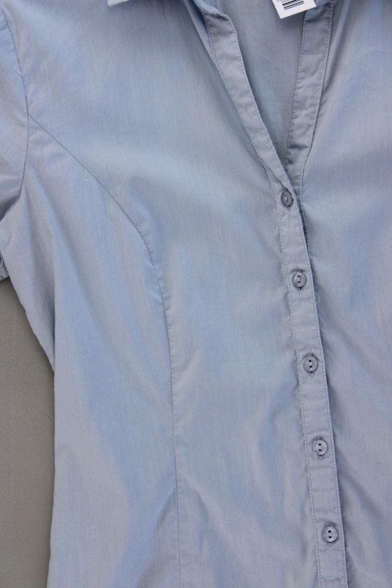 Tom Tailor Kurzarmbluse Gr. 34 blau