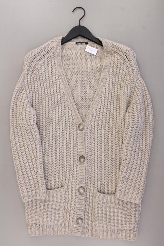 Luisa Cerano Strickjacke mit Wolle und Alpaka Gr. 36 Langarm creme aus Polyamid